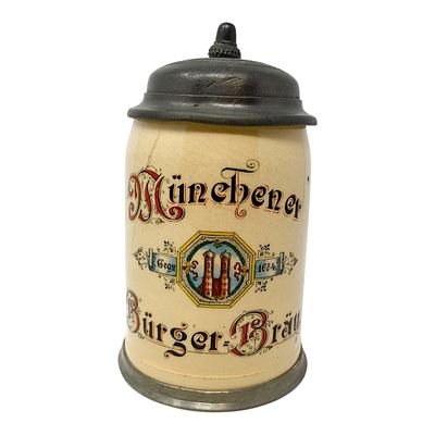 Lot 12 - Burgerbraukeller Stein .5L - Hitler Ber Hall Putsch | Frank ...