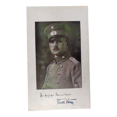 Lot 262 - ERNST ROEHM SIGNED PHOTO CARD | Frank Zoller Authentic History
