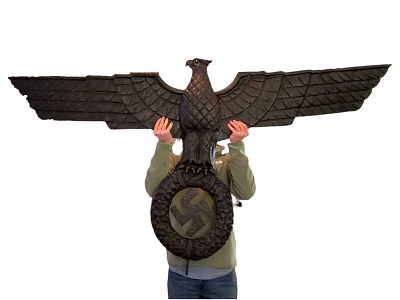 Third Reich Wrought Iron Building Eagle from Nuremberg. An amazing once in a lifetime artifact. 