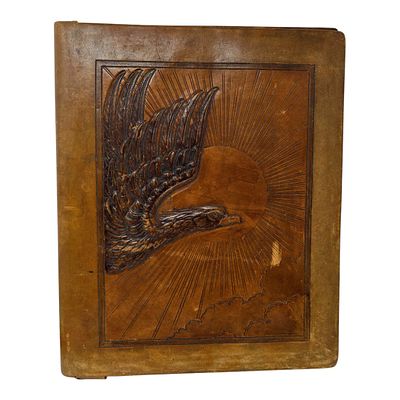 NSDAP Leather Officers Folder, very nice example with unique design