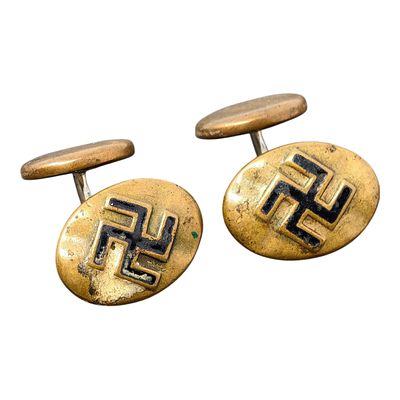 Early NSDAP Brass Cufflinks