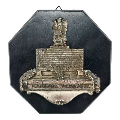 Third Reich 9 November Beer Hall Putsch Commemorative Plaque