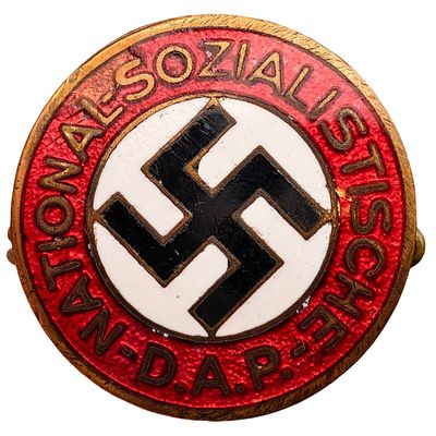 Early NSDAP Membership Badge - Fully Marked. Early NSDAP Membership Badge Steinhauer &amp; Luck.