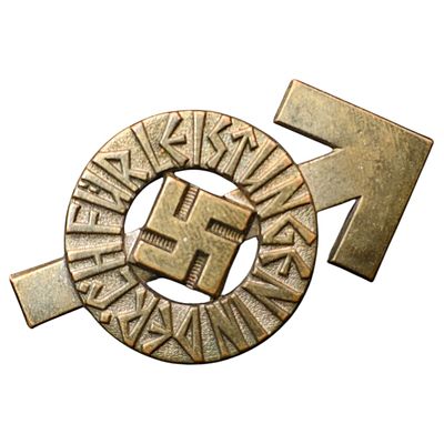 Hitler Youth Proficiency Badge, pin broken