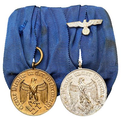 Third Reich Nazi Wehrmacht Service Medal Bar