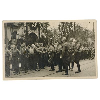 German Third Reich Photo Postcard, 9. November 1933, Signed by Anton Drexler. A real-photo 