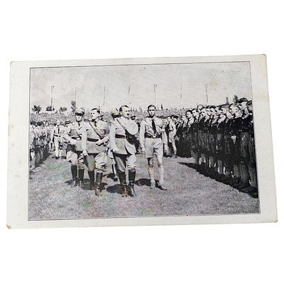 Adolf Hitler 1934 Reichsparteitag Nuernberg Commemorative Postcard. A printed souvenir postcard 