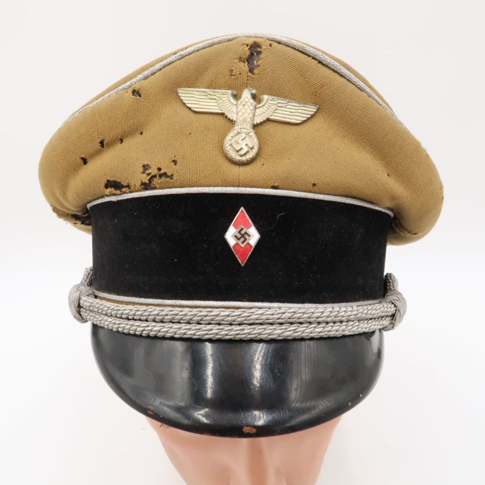 Lot 898: Hitler Youth HJ Leaders Visor Cap