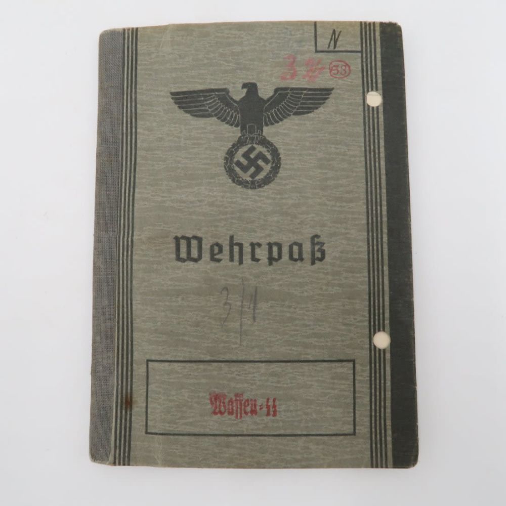 Lot 926: Excellent Condition SS Wehrpass