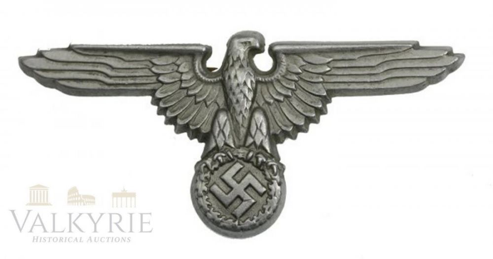 Lot 914: German SS Visor Cap Eagle RZM M1/72