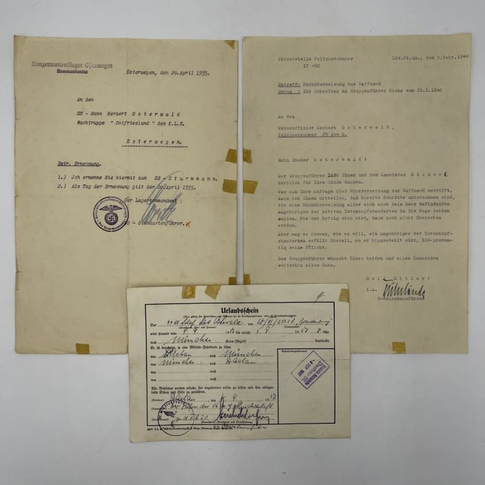 Lot 1042: ESTERWEGEN CONCENTRATION CAMP- HANS LORITZ LOT