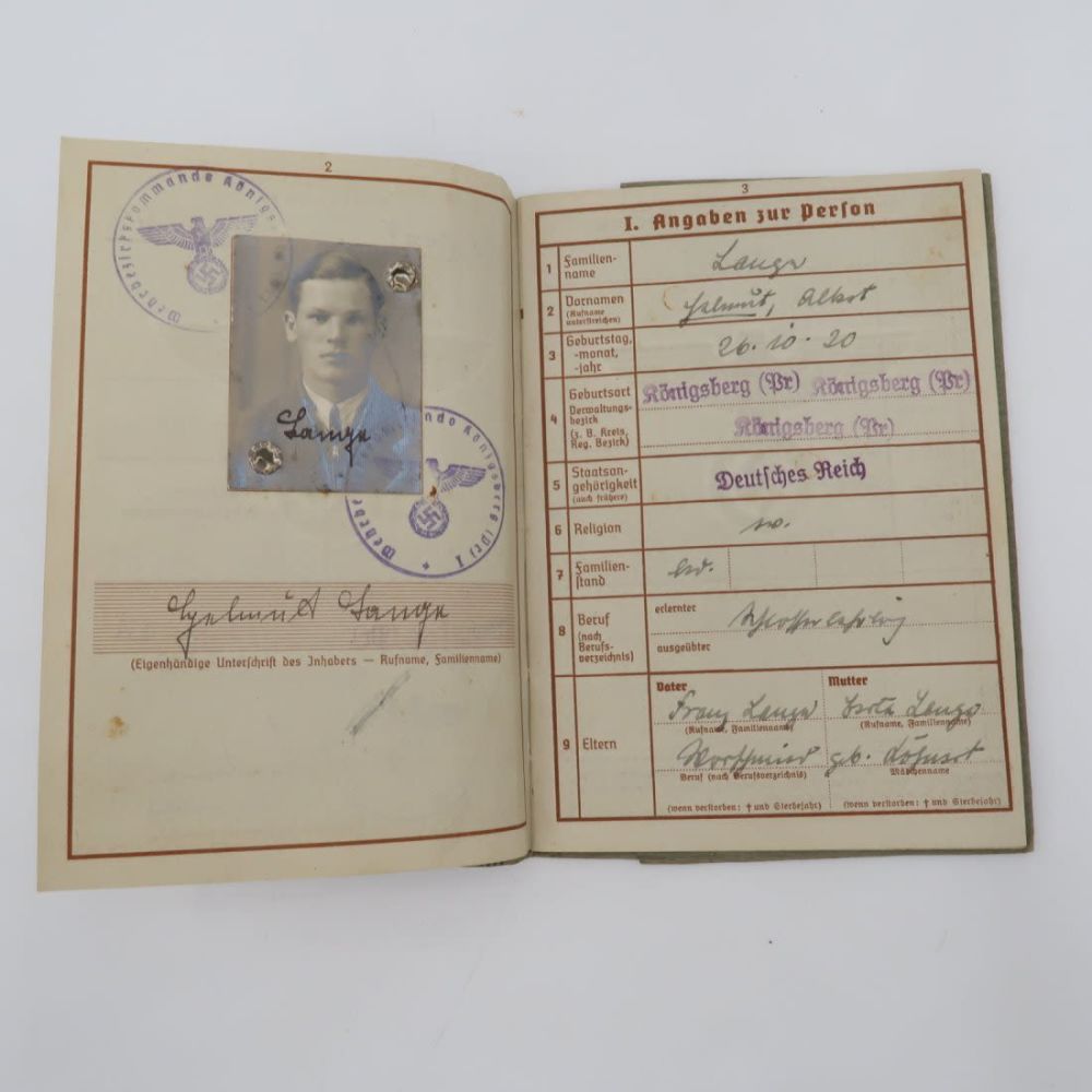 Lot 1068: German WWII Wehrpass