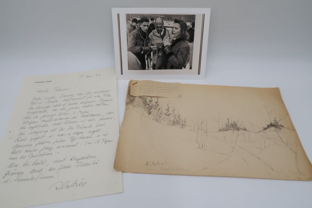 Lot 926: Pencil Sketch by Senior Nazi Fritz Todt
