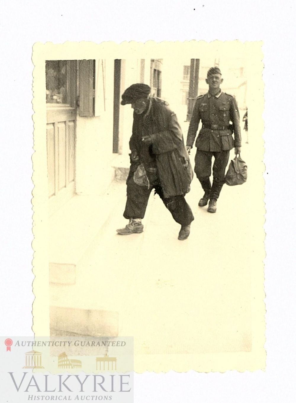 Lot 219: Photo of a Jew from Debica (Poland) and a German Soldier
