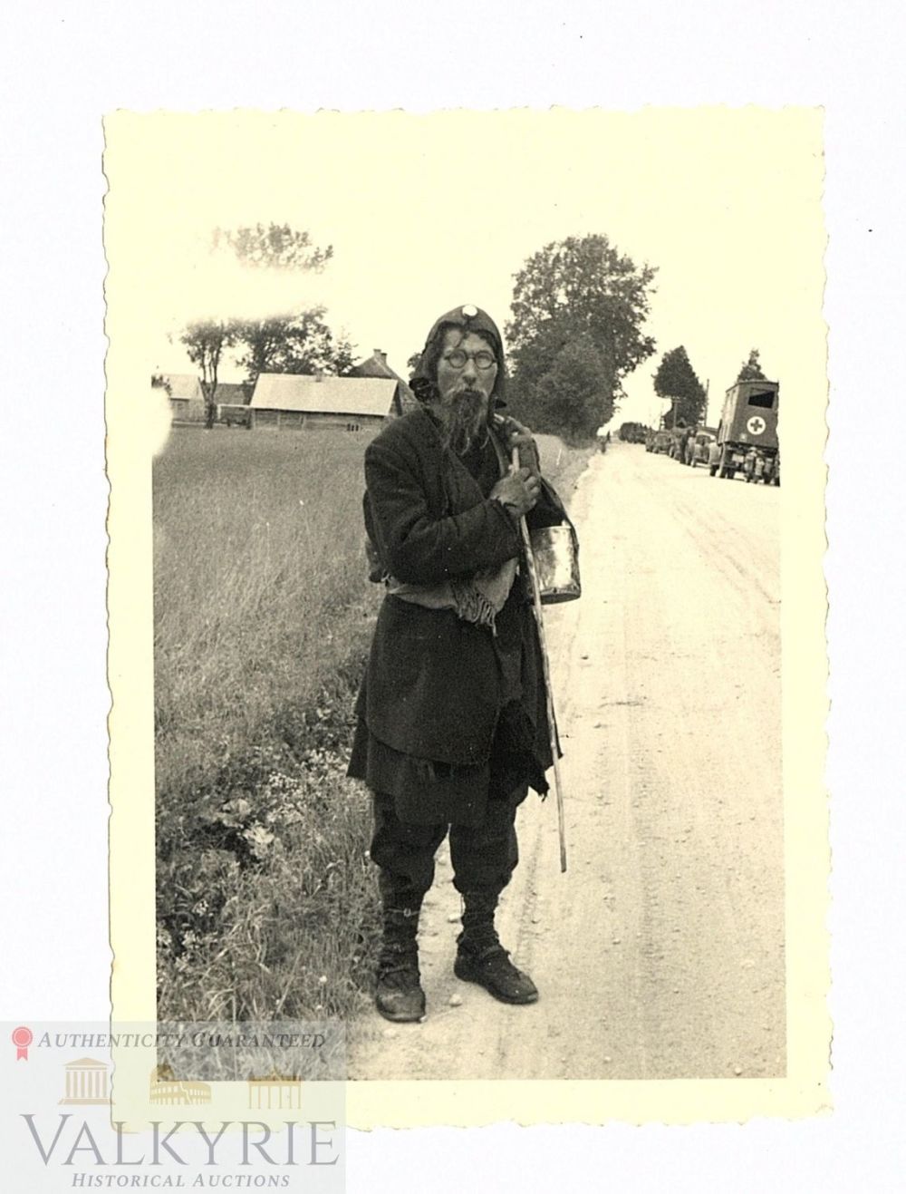 Lot 220: Photo of a Poor Jewish Man Somewhere in Europe