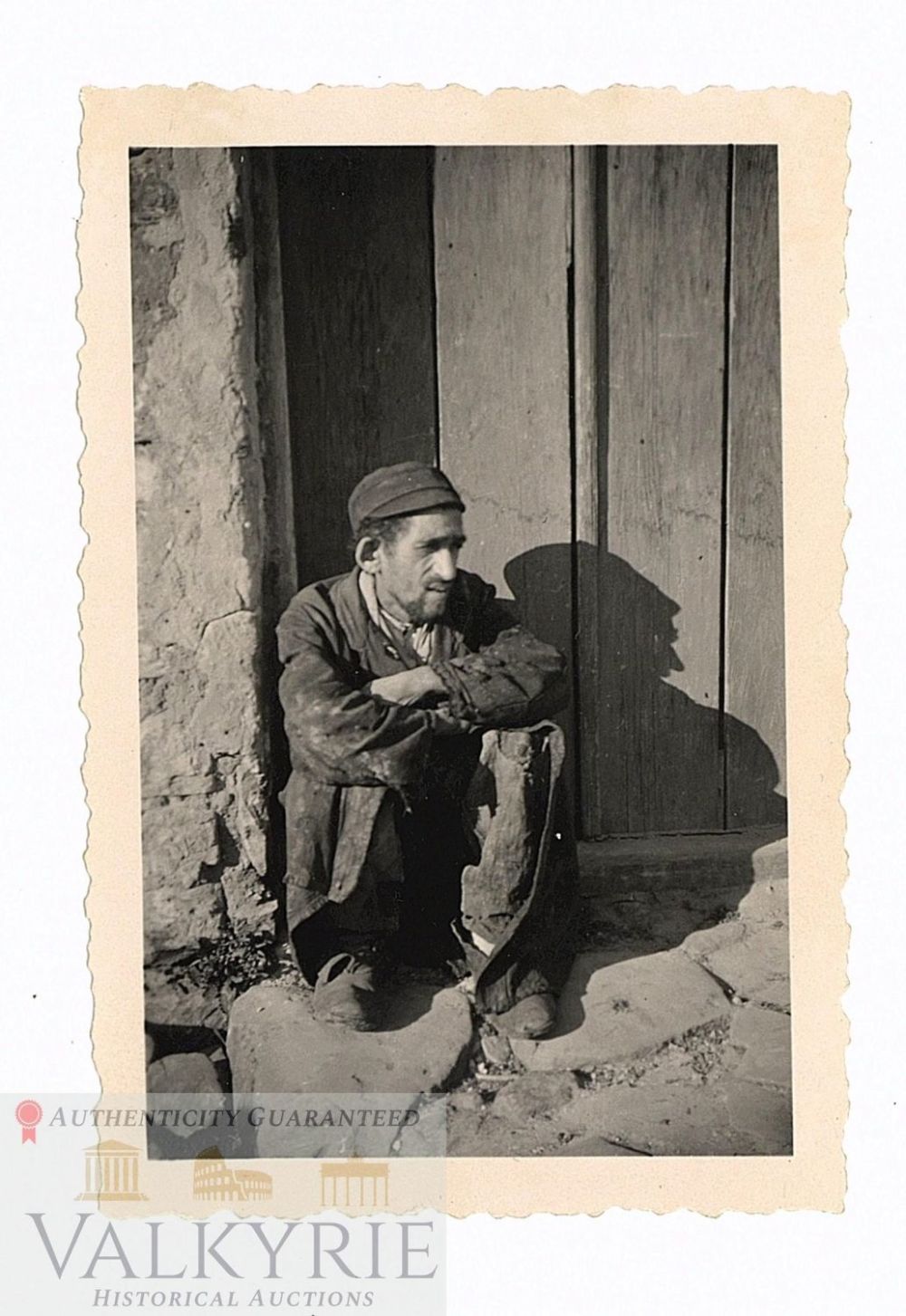 Lot 228: Photo of a Very Poor Jewish Man Somewhere in Europe