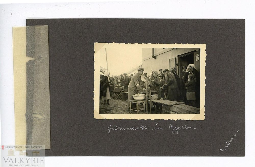 Lot 231: Photo of Jews Taken in the Ghetto of Radom in Poland