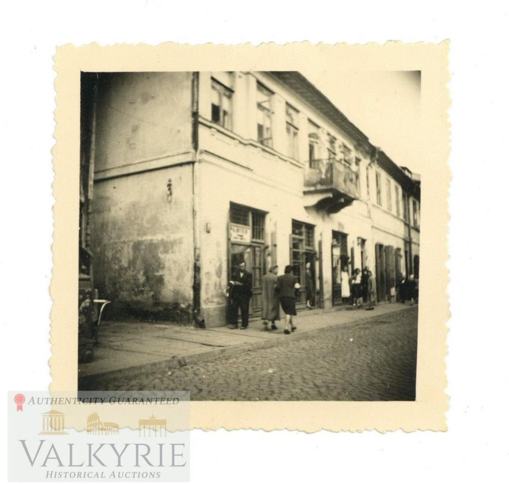 Lot 233: Photo Taken in an Unknown Jewish Ghetto Somewhere in Poland