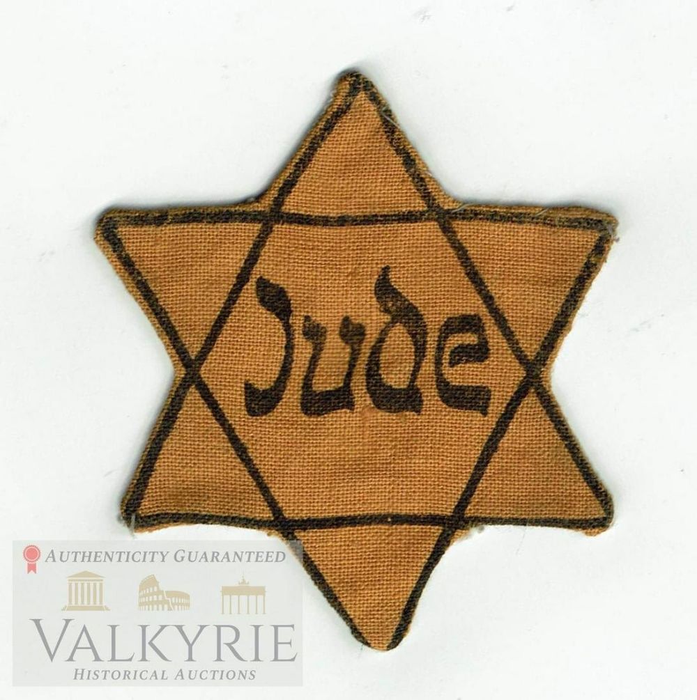 Lot 257: Scarce Used Condition Jewish Star of David JUDE Version