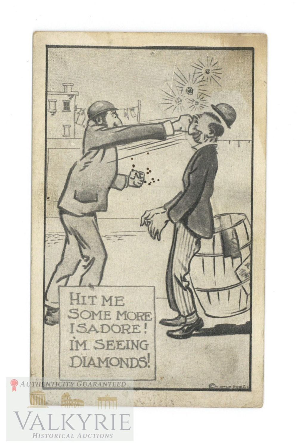 Lot 272: Rare anti-Semitic Propaganda Leaftlet "Hit me some more Isadore. I am seeing diamonds"