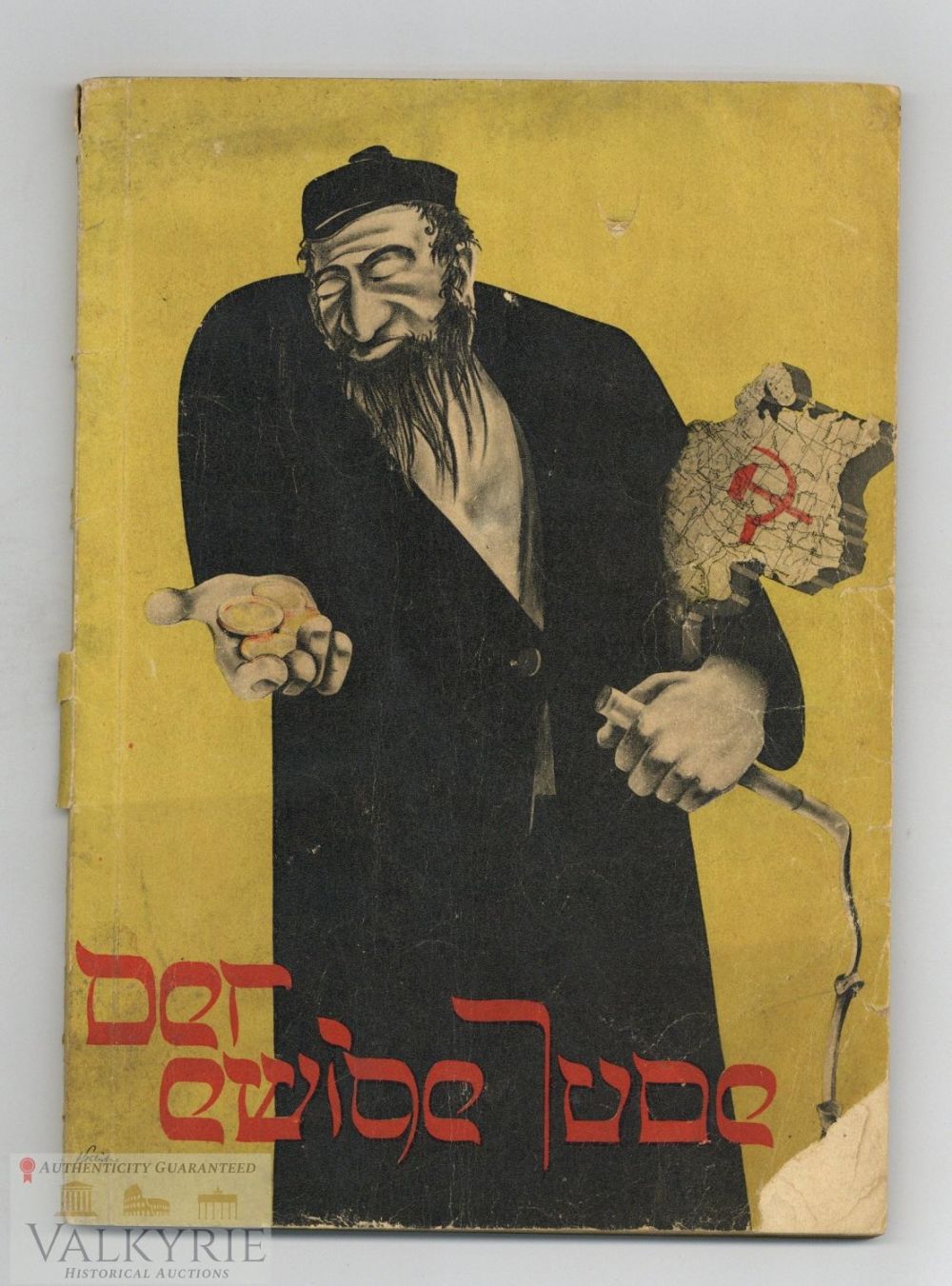 Lot 290: Rare Book of the "Der Ewige Jude" anti-Semitic Exhibition in Germany (The Eternal Jew) 1938