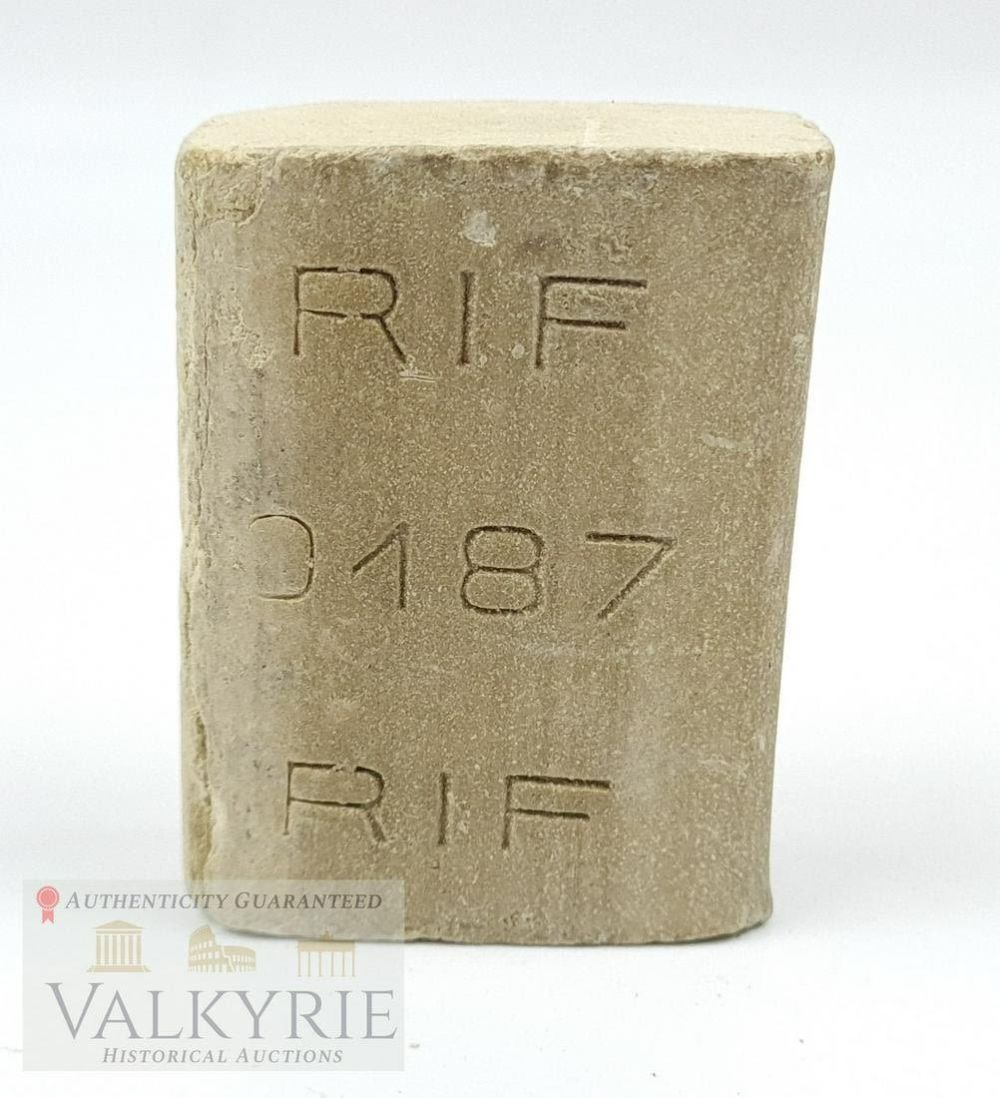 Lot 385: Unused German RIF Soap Bar Marked 0187