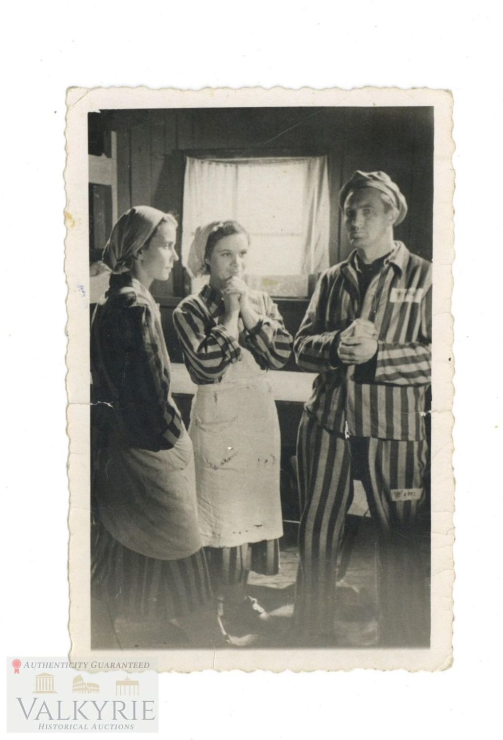 Lot 418: Old Photo Taken Probably From a Czech Movie About Concentration Camp Prisoners