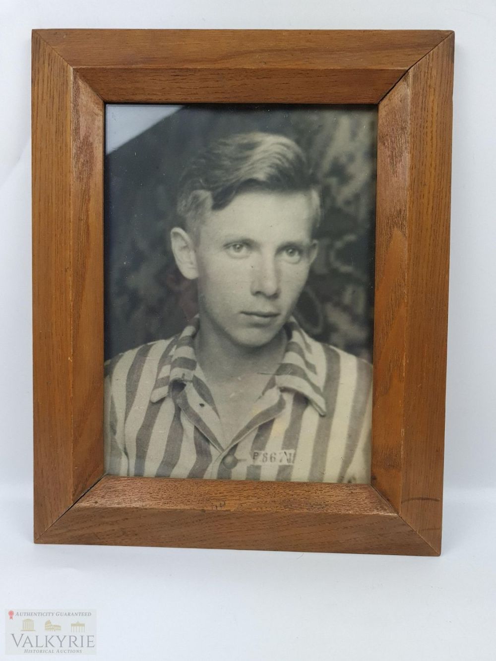 Lot 446: Very Rare Portrait Photo of Polish Jewish Rabbi who was Prisoner in a Concentrarion Camp