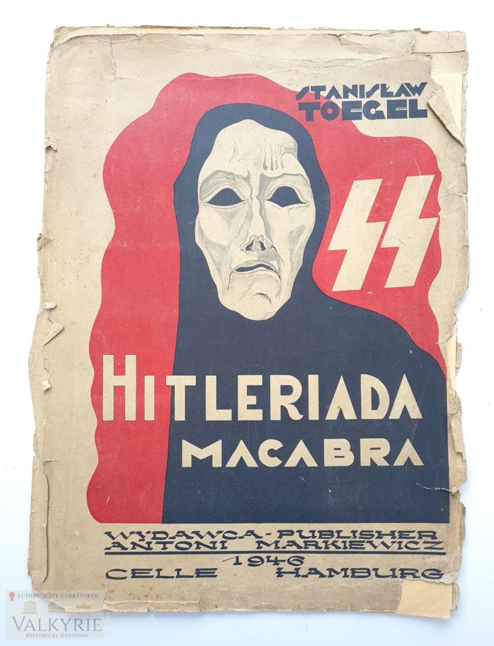 Lot 456: Hitleriada Macabra - Stanislaw Toegel 1946 Lithograph