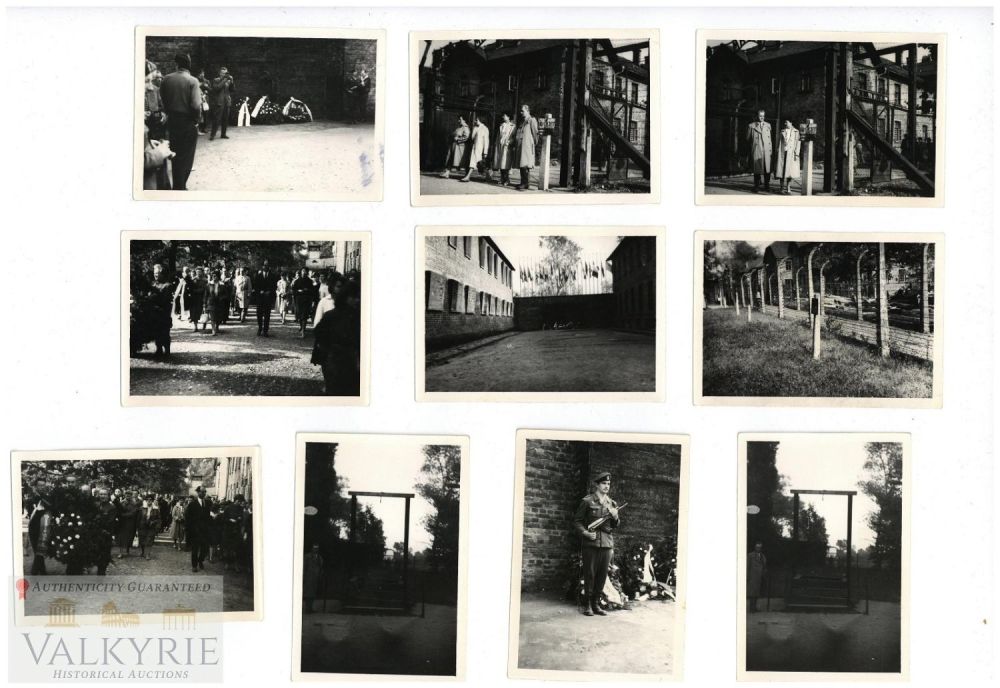 Lot 475: 10 Postwar Photos of Official Visit to KL Auschwitz