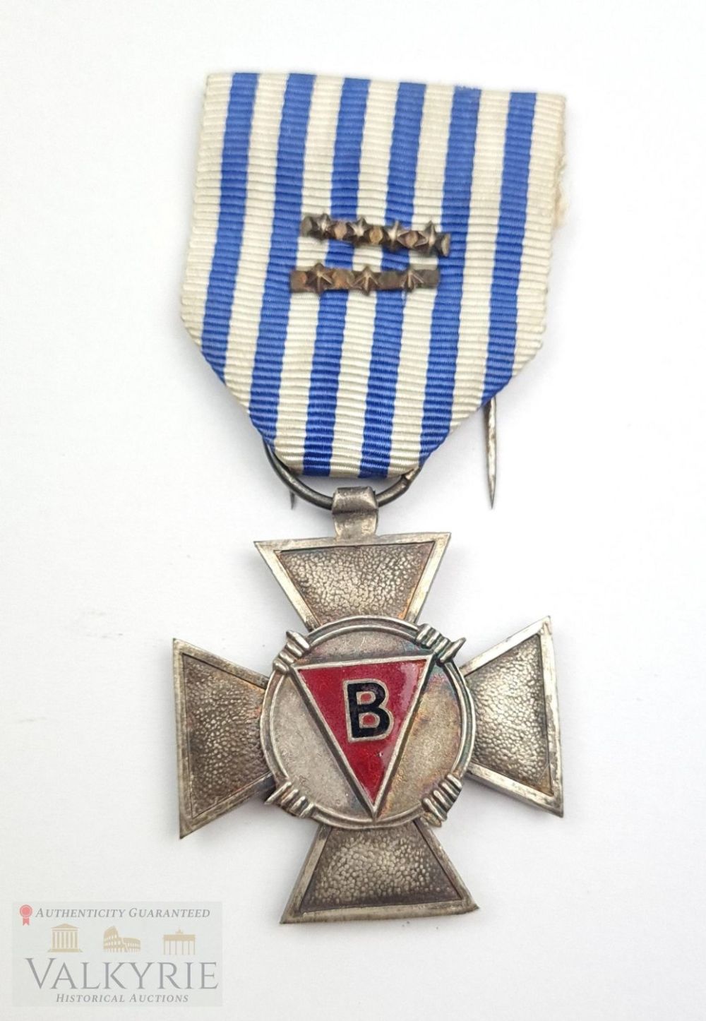 Lot 485: Belgian Commemorative Cross for Former Concentration Camp Belgian Prisoners