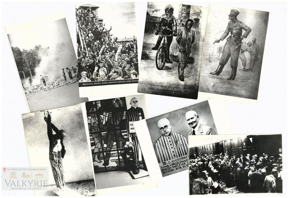 Lot 493: 8 Post-war Copies of Original Photos KL Auschwitz Related