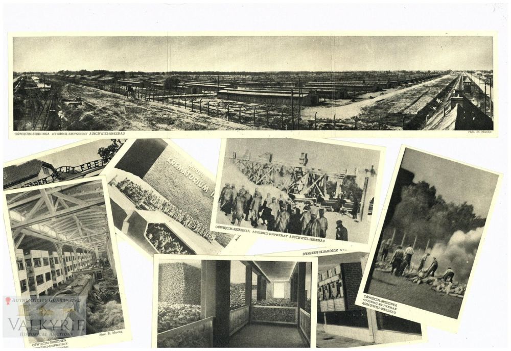 Lot 494: 8 Postcards Post-war Printed by Auschwitz Memorial Museum