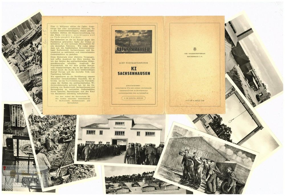 Lot 495: 8 Postcards Post-war Printed by Sachsenhausen Memorial Museum