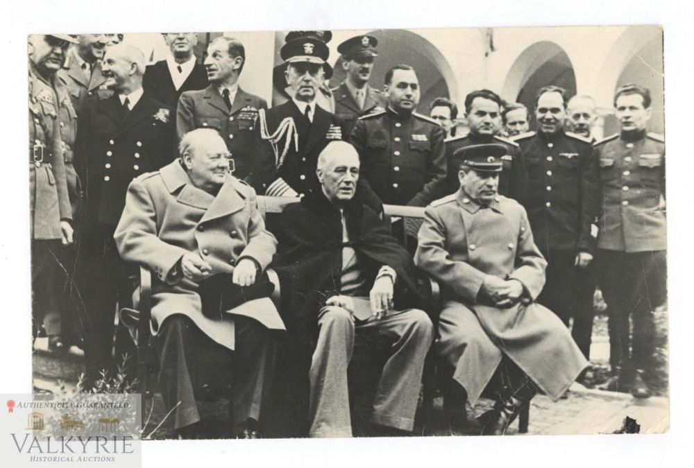 Lot 855: Big Photo of the Famous Yalta Conference During WW2 in 1945
