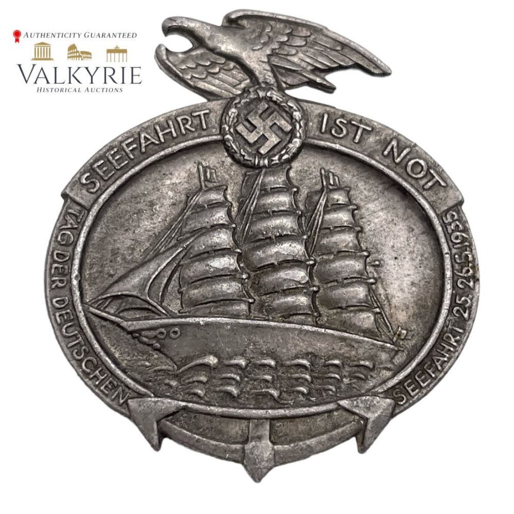 Lot 322: 3 Reich - Day of German Seafaring May 25-26, 1935 - Seafaring is a Necessity