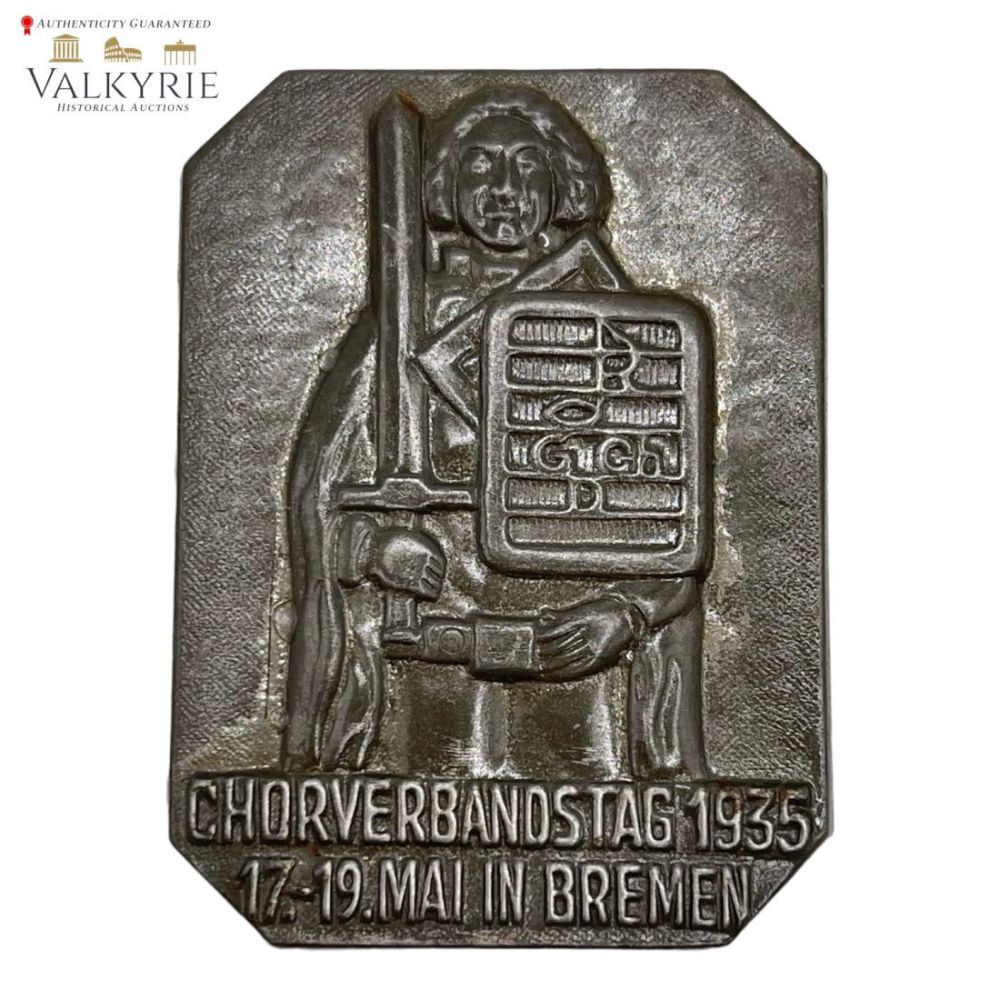 Lot 329: German Badge "Chorverbandstag 17-19 Mai 1935 in Bremen "