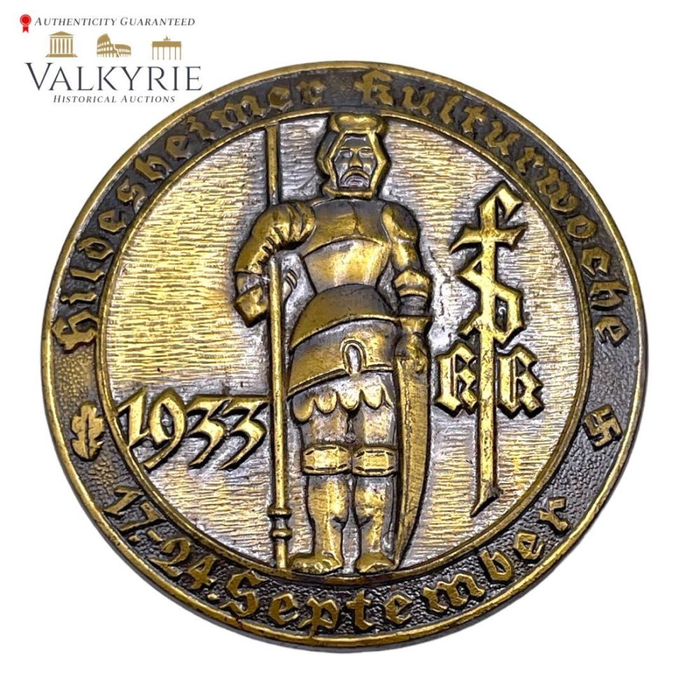 Lot 330: Nazi German Badge "Hildesheimer Kulturwoche 17.-24.September 1933