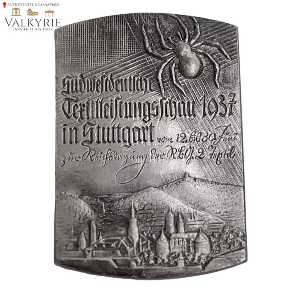 Lot 353: German Badge "Sudwestdeutsche Textilleisungschau 1937 in Stuttgart "