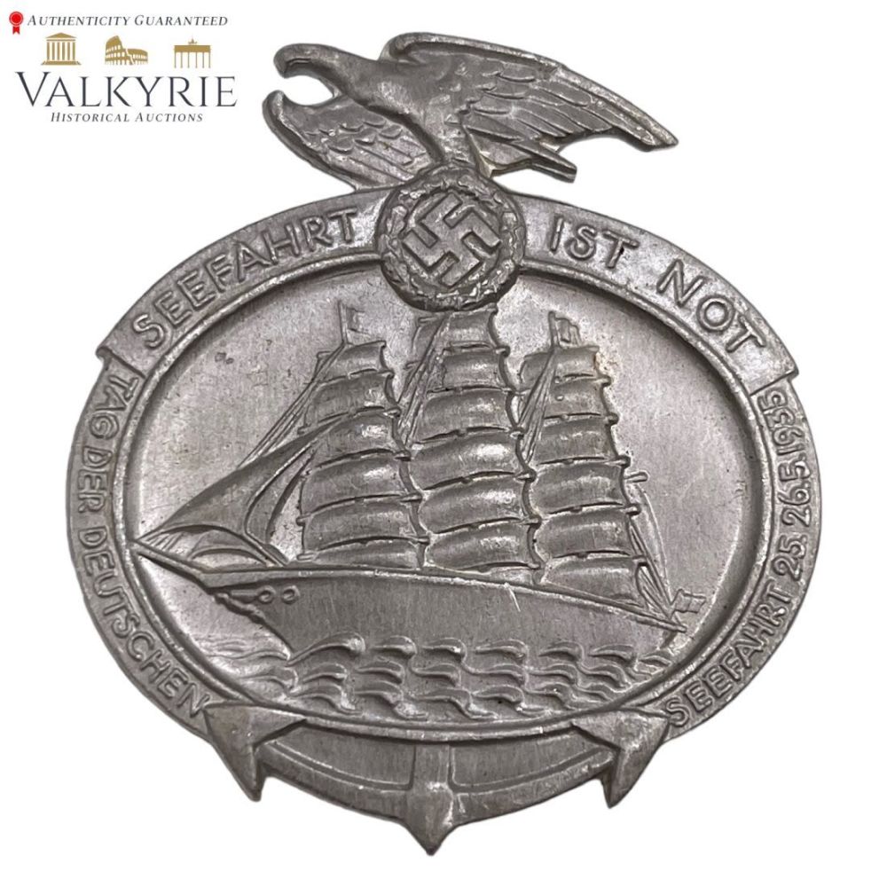 Lot 354: 3 Reich - Day of German Seafaring May 25-26, 1935 - Seafaring is a Necessity