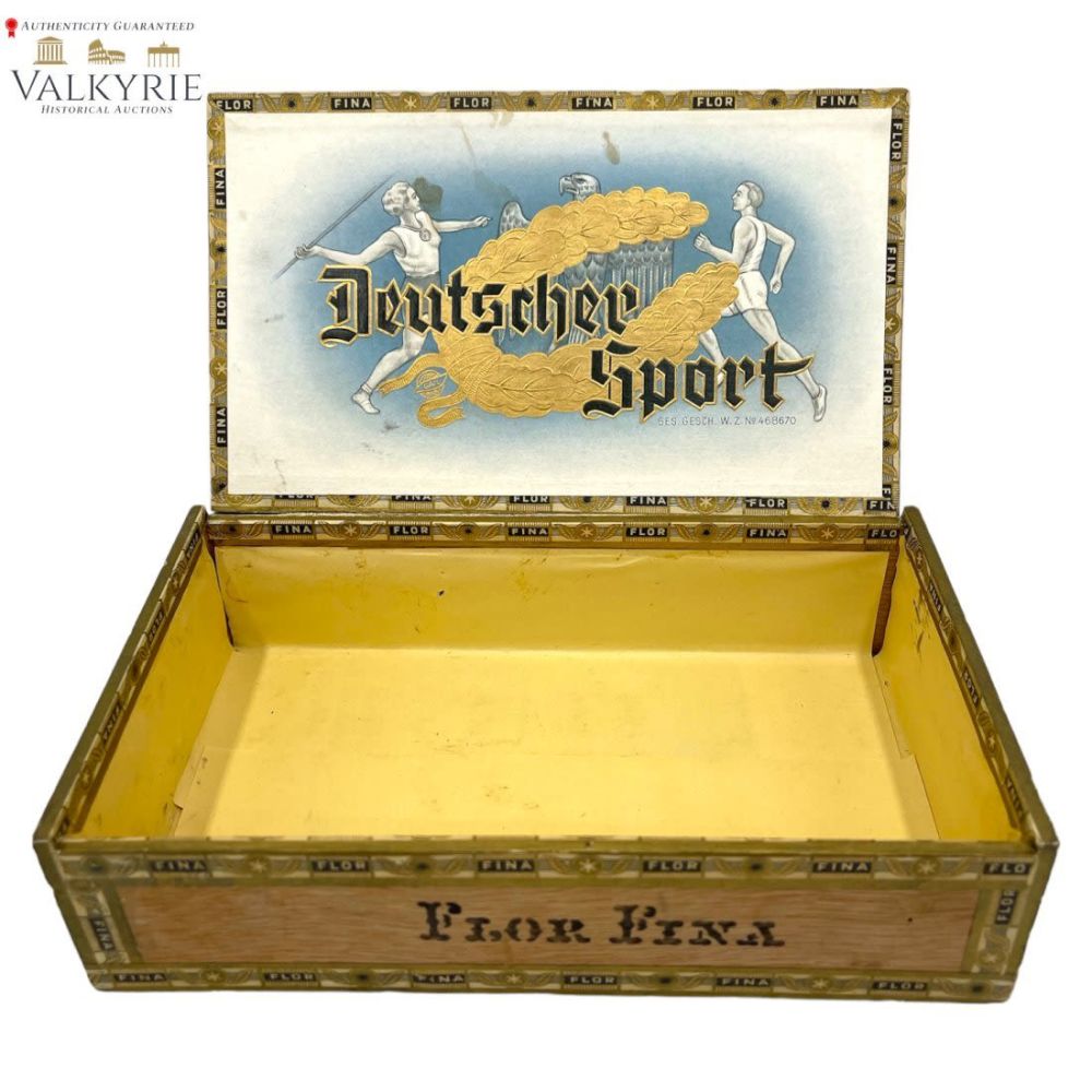 Lot 557: German Deutscher Sport Cigarette Box