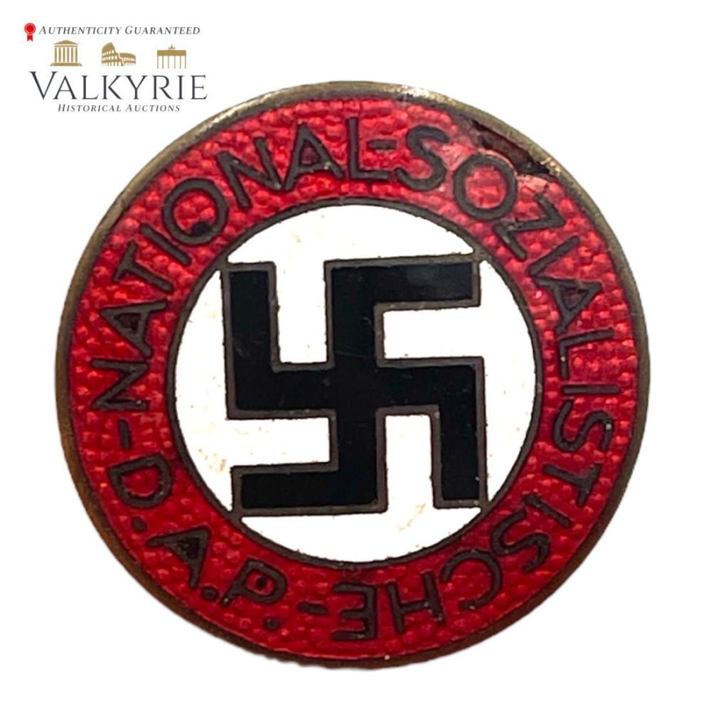 Lot 568: NSDAP Membership Badge - RZM M1/34 Button Hole