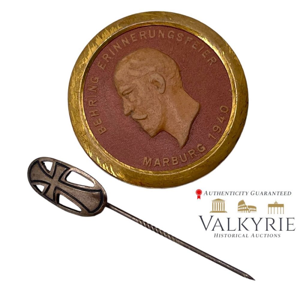 Lot 661: Behring Erinnerung Feifer Marburg 1940 badge and Cross stick pin