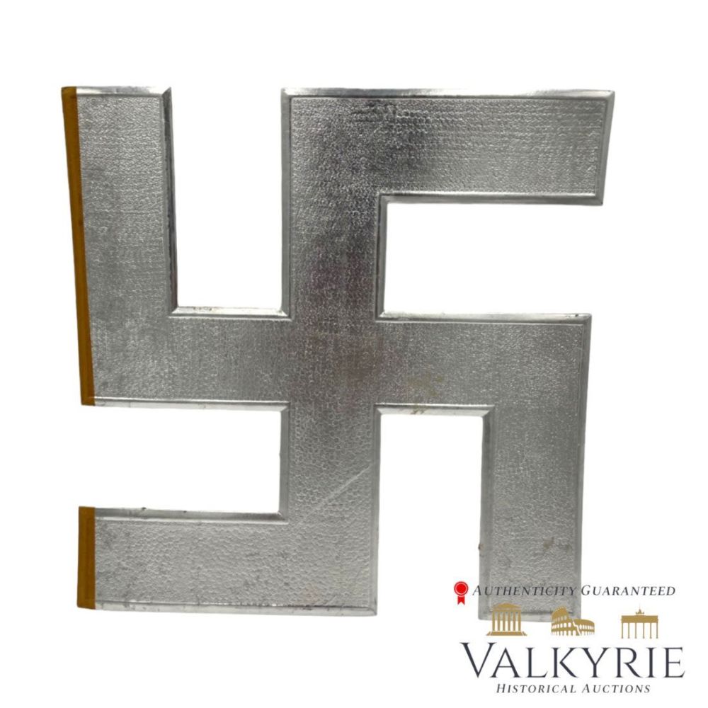 Lot 756: Huge Cardboard Swastika with RZM Stamp