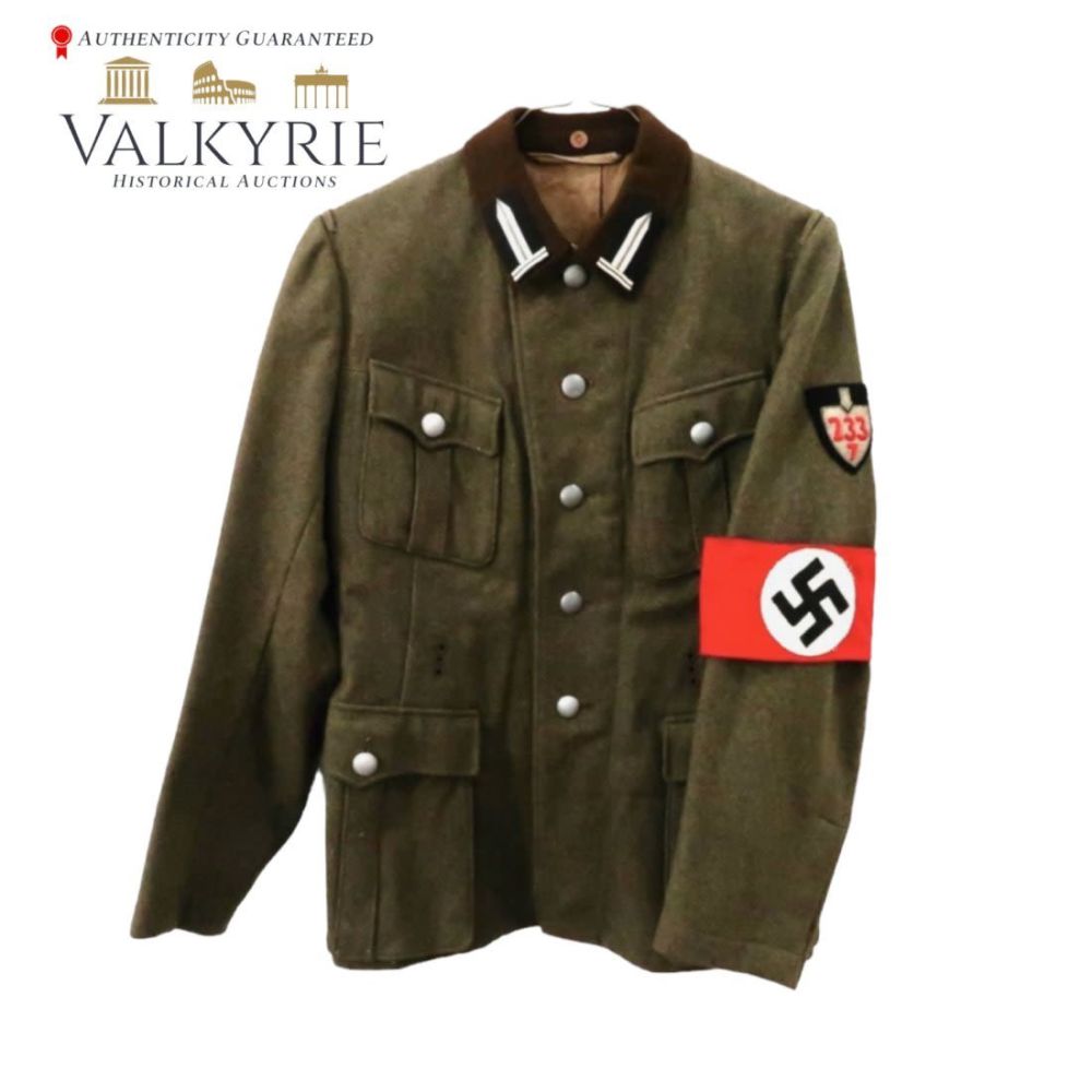 Lot 765: German WWII RAD OBERVORMANN Service Tunic