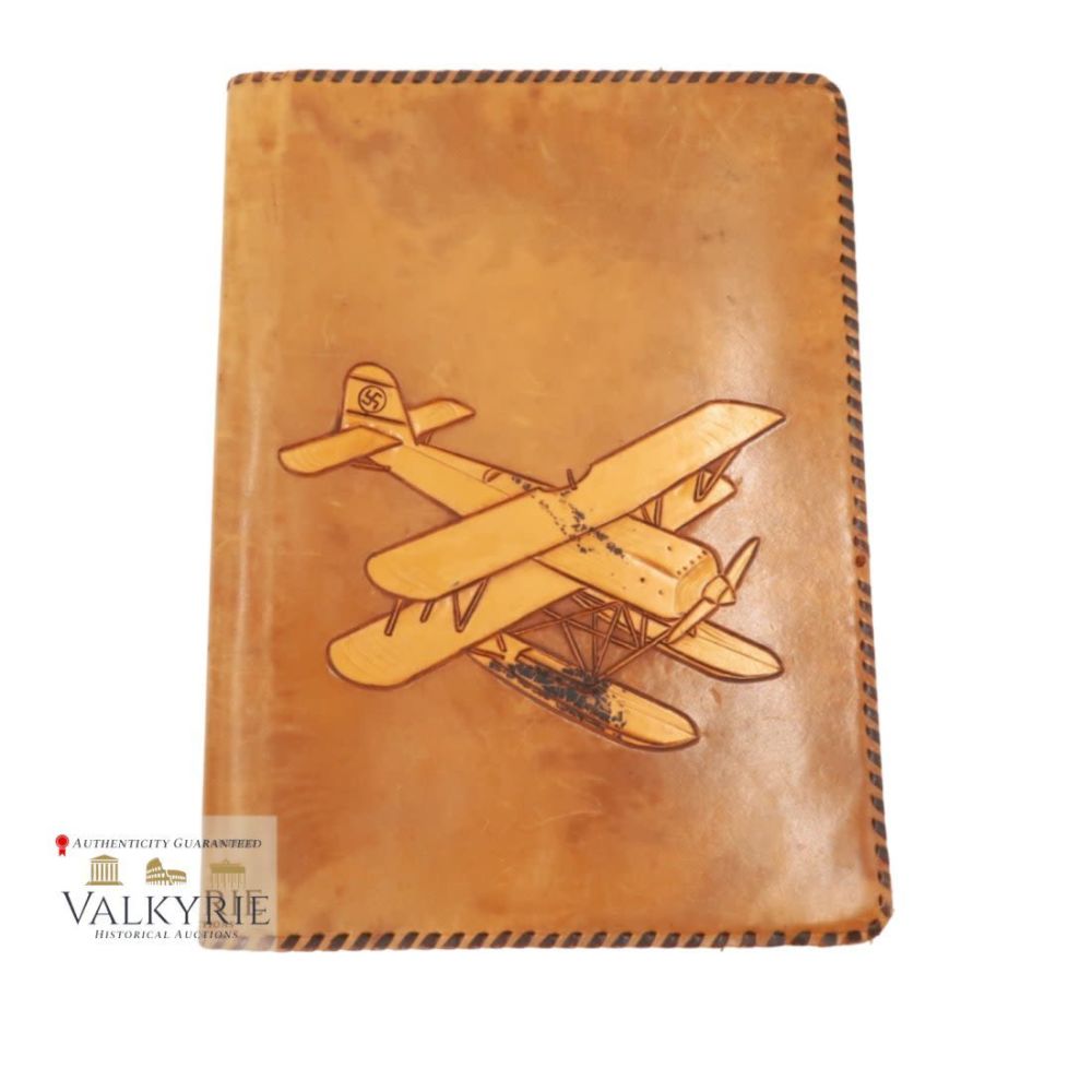 Lot 768: German WWII Nazi Officer Leather Folder