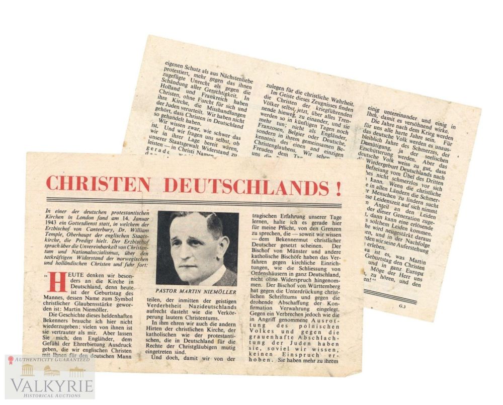 Lot 998: Allied Anti-Nazi WW2 Propaganda Leaflet - Hitler's Losses in Figures