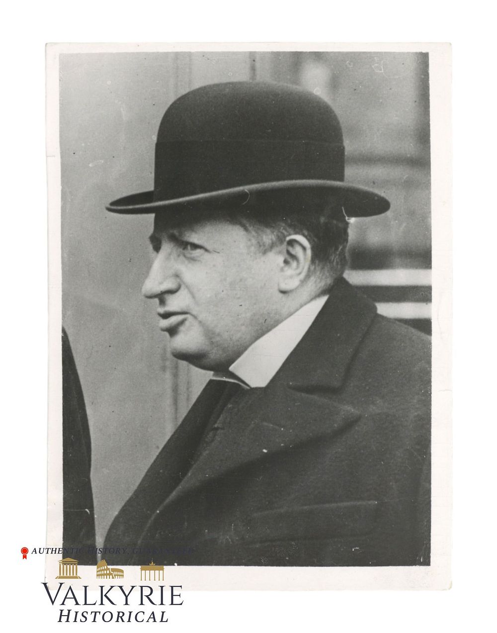 Lot 157: Press Agency Photo of the French Jewish Minister of Interior Georges Mandel - 1940