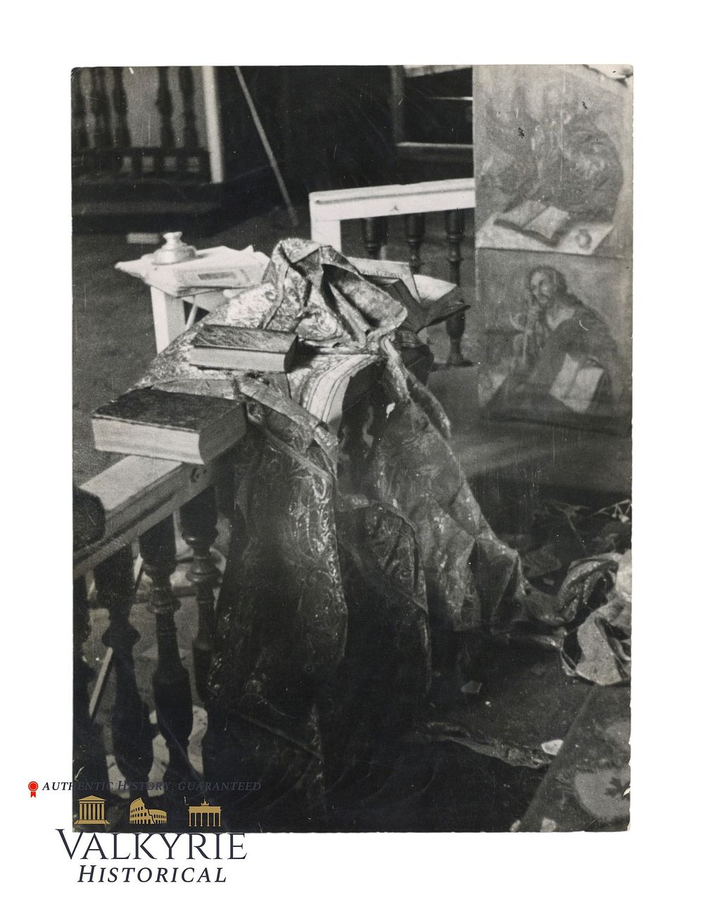 Lot 172: Gau Carinthia Archives Photo of a Russian Church Destroyed During the War - 1942