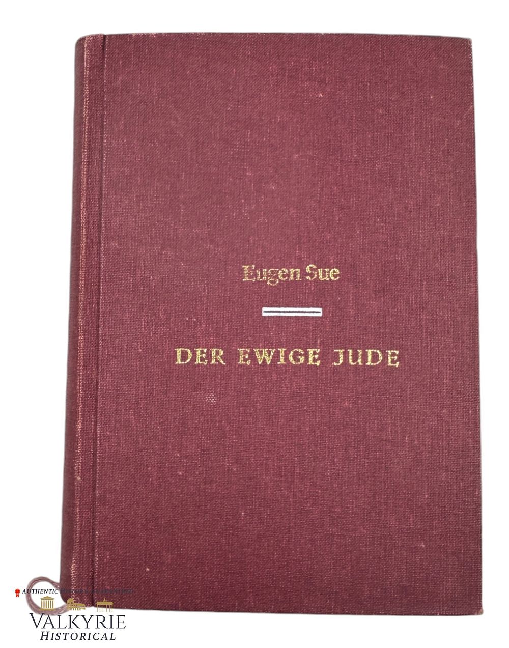 Lot 196: German Book "The Eternal Jew. A Novel" by Eugen Sue